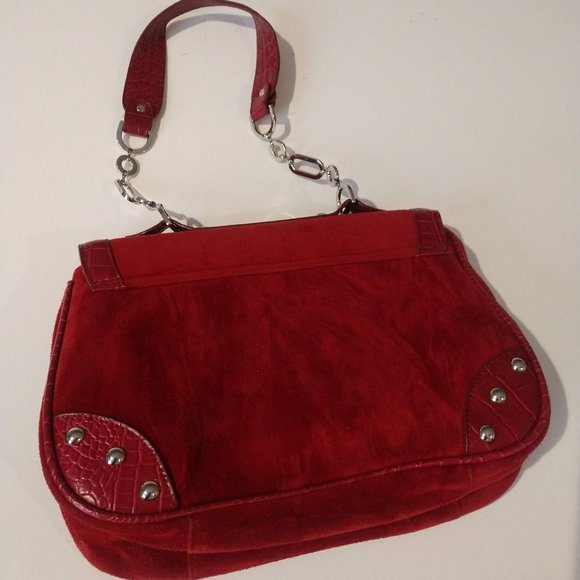 Suede like hand bag - Picture 2 of 4